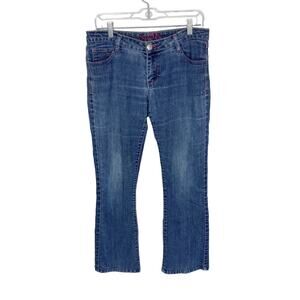 Southpole Embroidered 5 Pocket Blue Jeans Womens 11